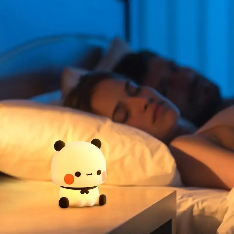 Veilleuse bébé en silicone – lumière douce tactile