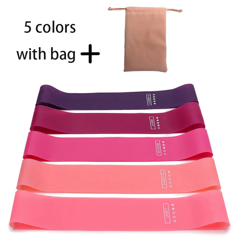 Bandes de résistance élastiques – set fitness – lot de 5