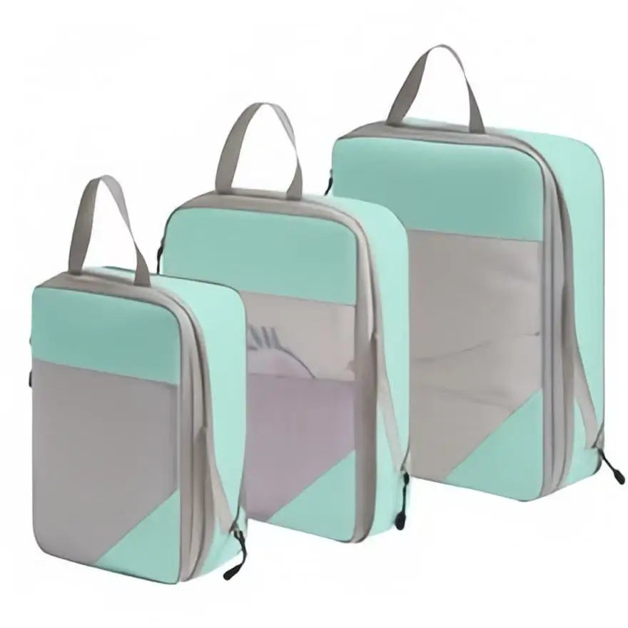 Cubes de rangement de voyage à compression – lot de 3