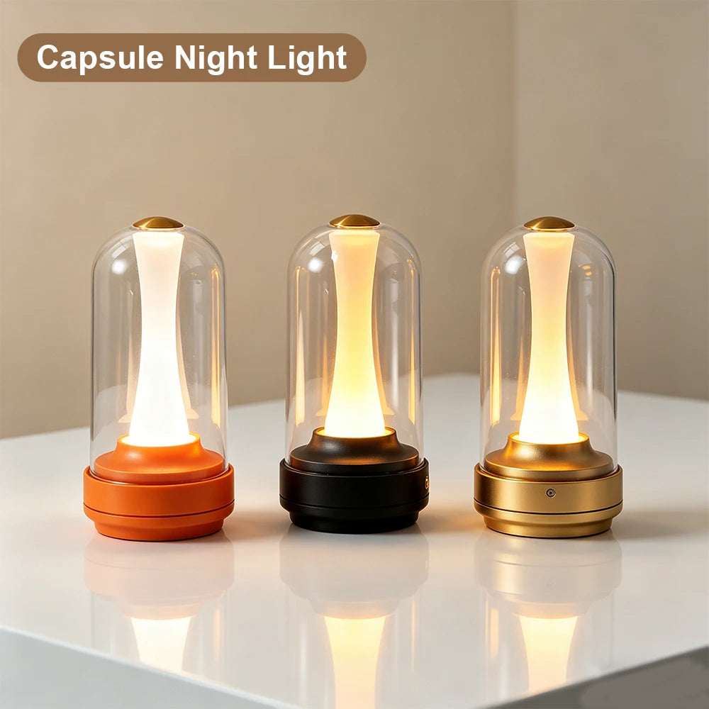 Lampe champignon tactile à intensité variable – lampe d'ambiance rechargeable