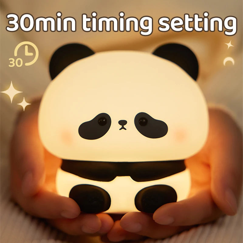 Veilleuse bébé en silicone – lumière douce tactile