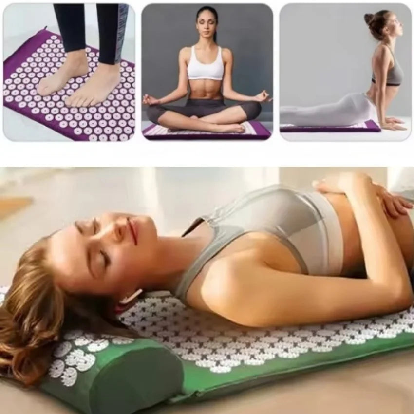 Tapis d'acupression + coussin – rituel détente