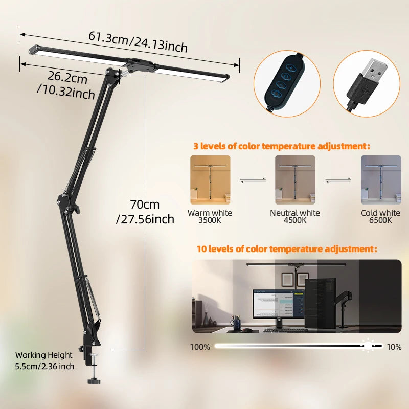 Barre lumineuse d'écran LED – sans reflet