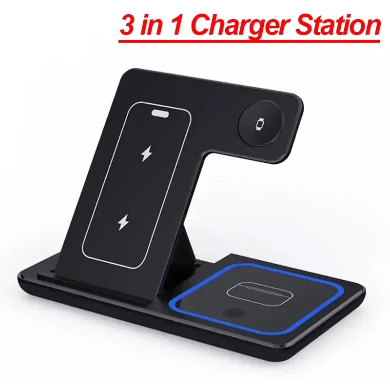 Station de charge sans fil 3-en-1