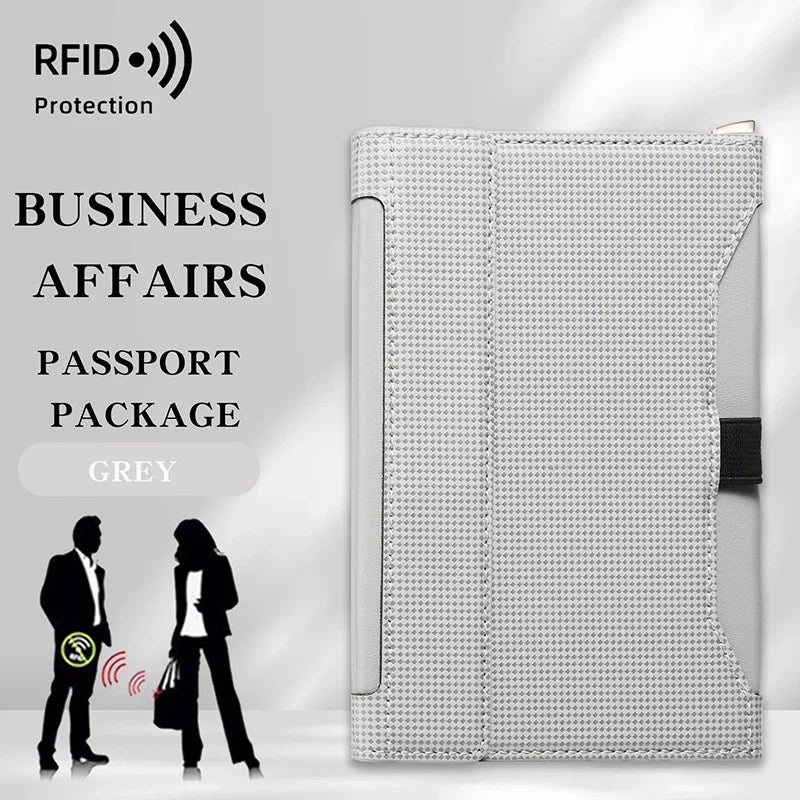 Pochette passeport anti-RFID – tour de cou