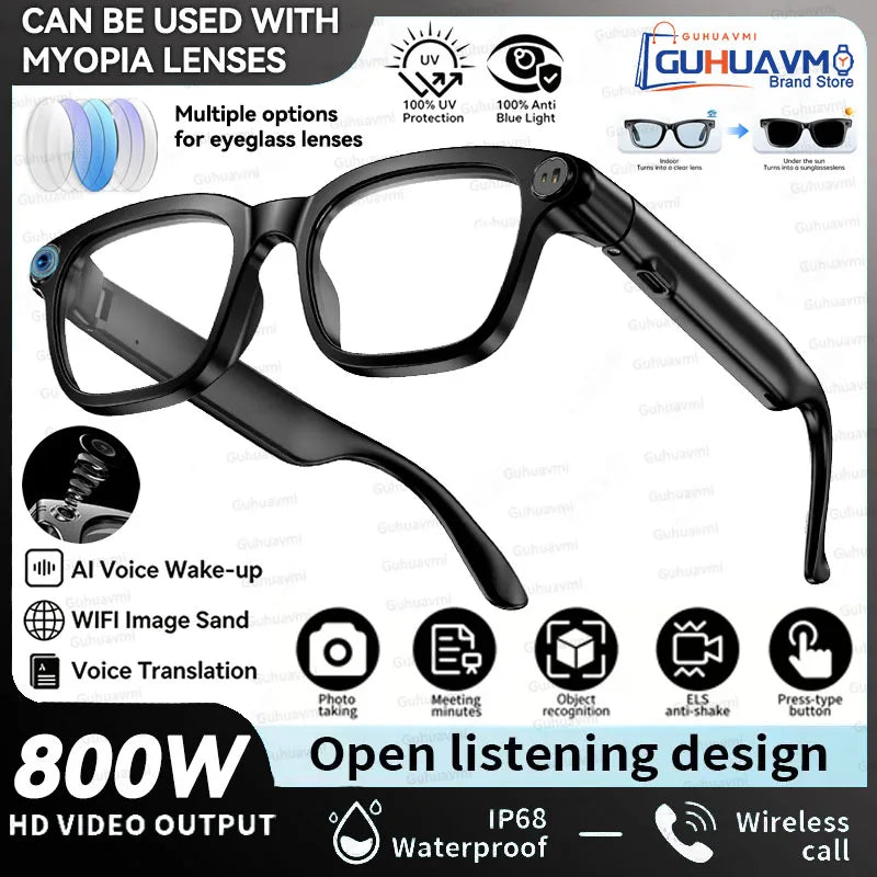 Lunettes connectées AI – caméra HD