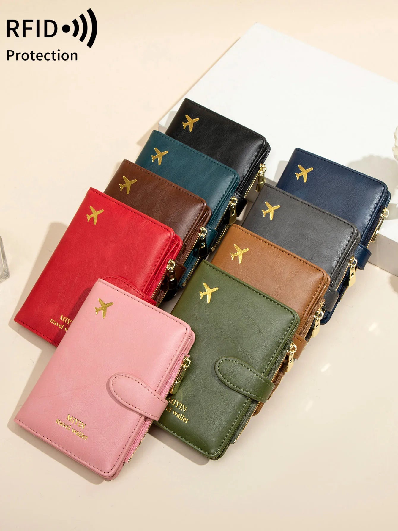 Pochette passeport anti-RFID – tour de cou
