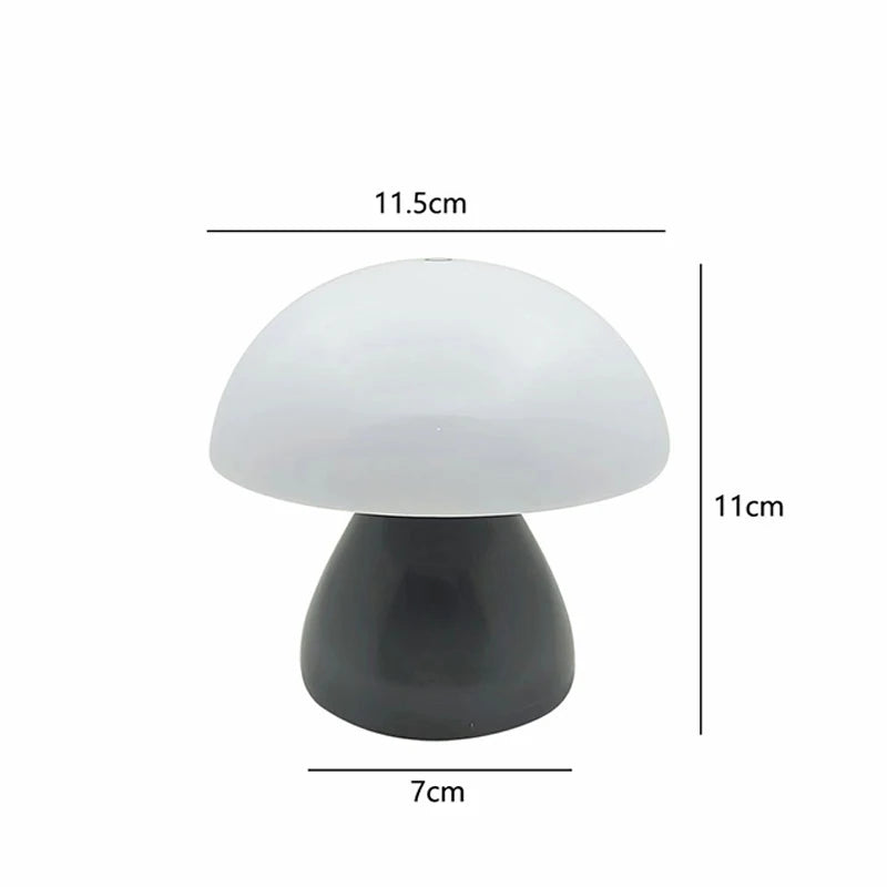 Lampe champignon LED sans fil – veilleuse tactile rechargeable