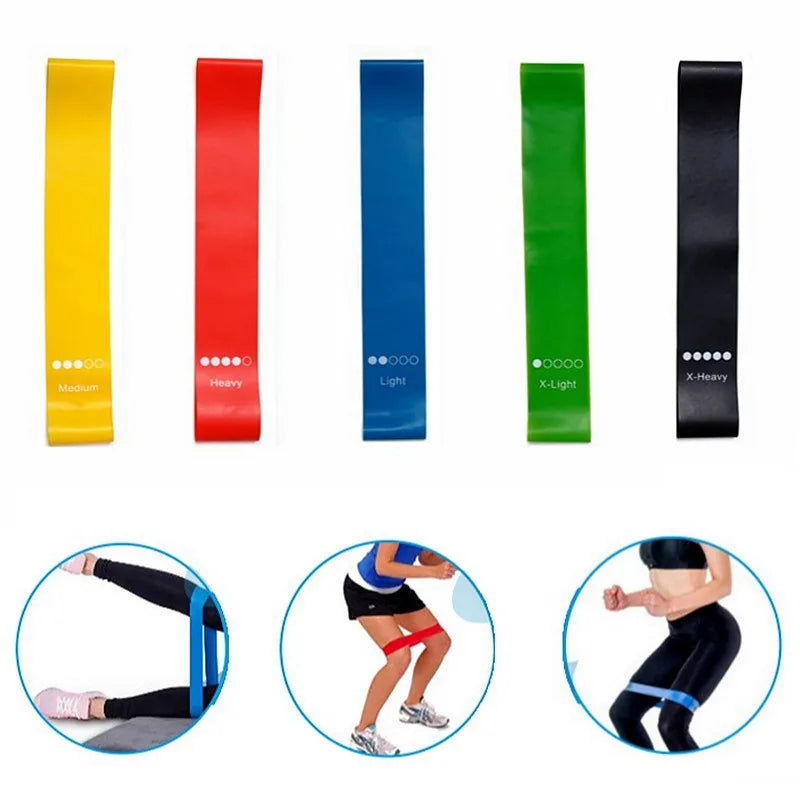 Bandes de résistance élastiques – set fitness – lot de 5