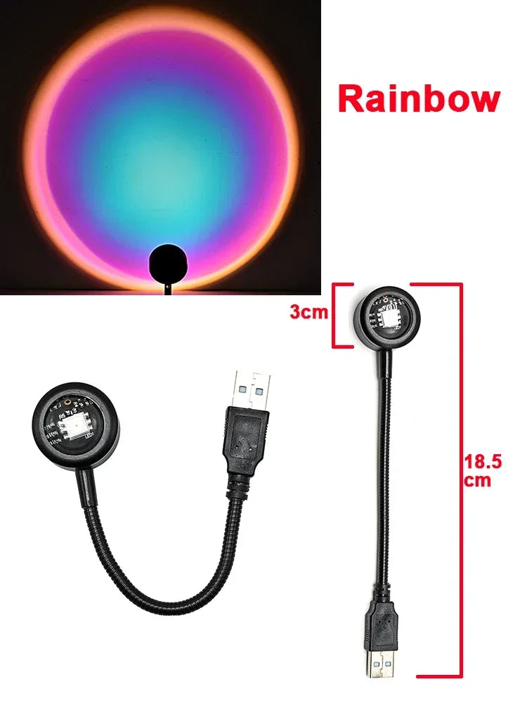 Lampe coucher de soleil – veilleuse d'ambiance USB
