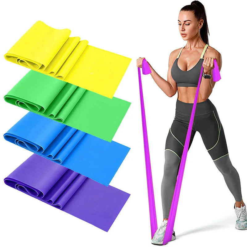Bandes de résistance élastiques – set fitness – lot de 4