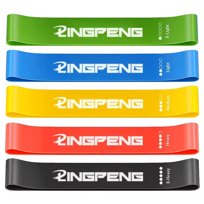 Bandes de résistance élastiques – set fitness – lot de 5