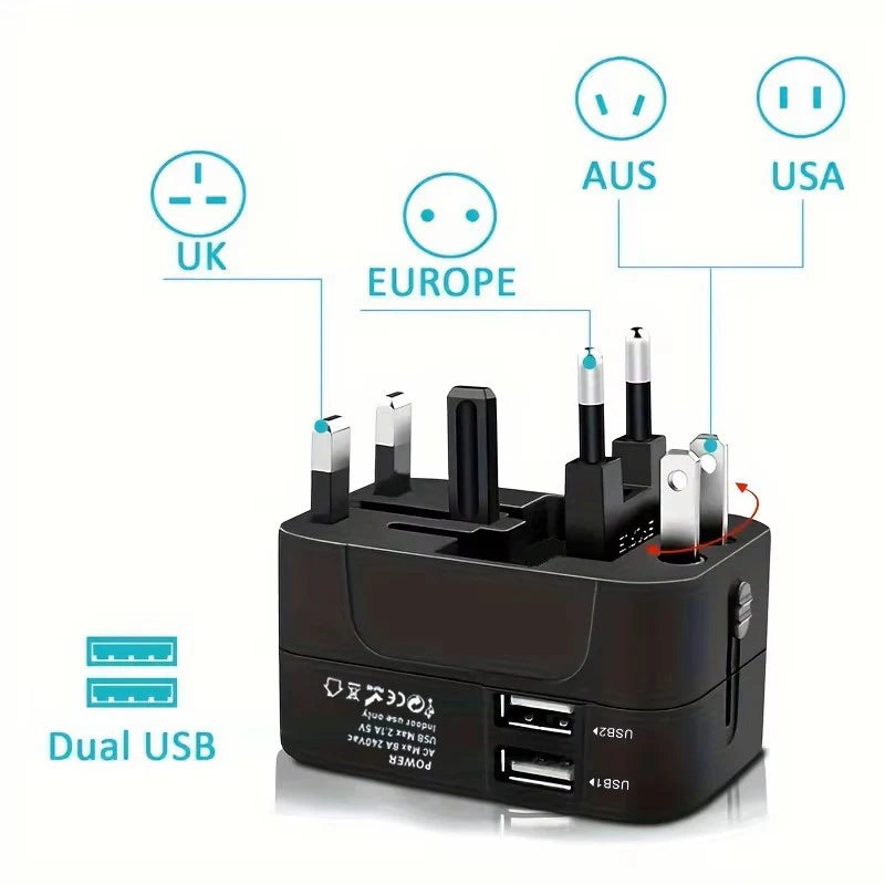 Adaptateur de prise universel de voyage – USB-C