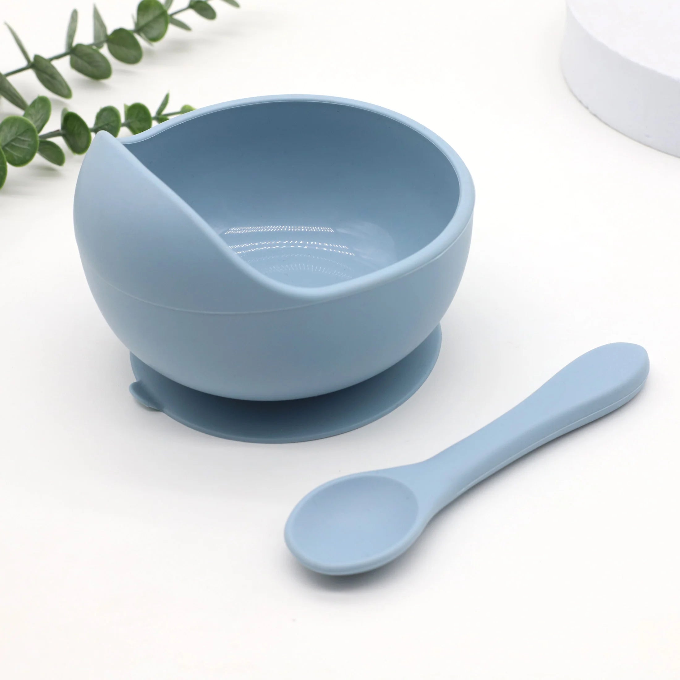 Set repas bébé en silicone – à ventouse