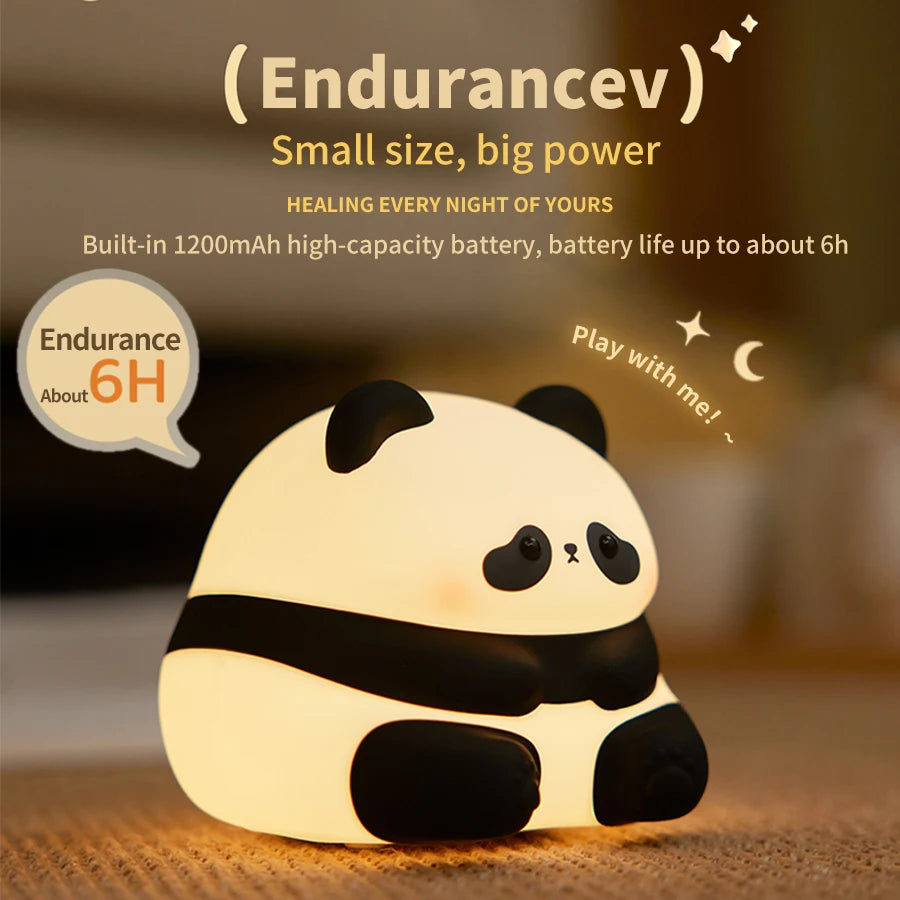 Veilleuse bébé en silicone – lumière douce tactile