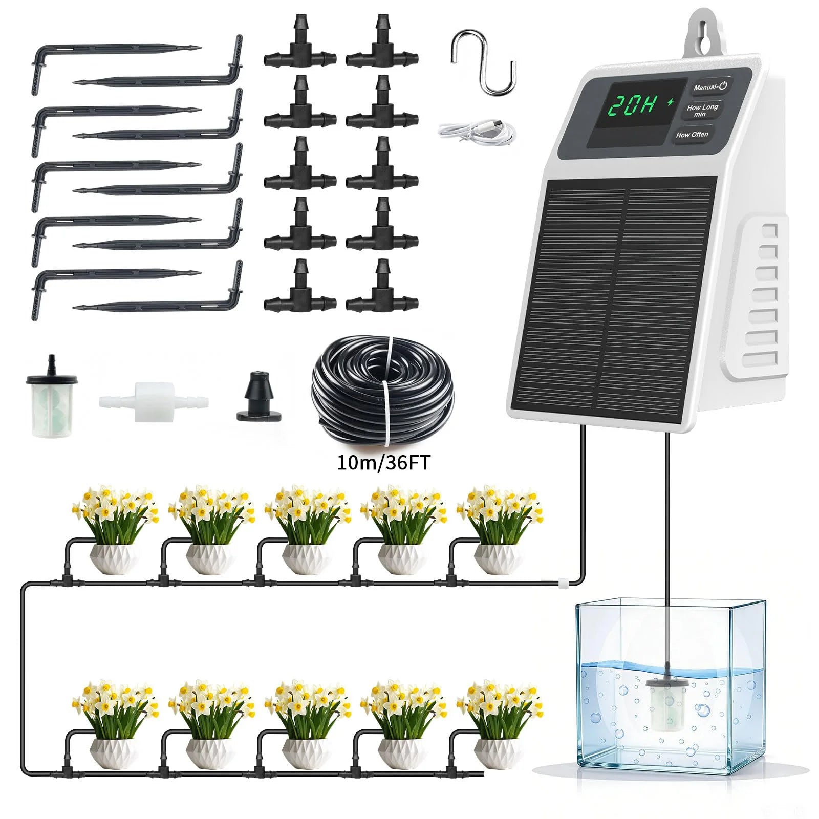 Kit d'arrosage goutte-à-goutte automatique