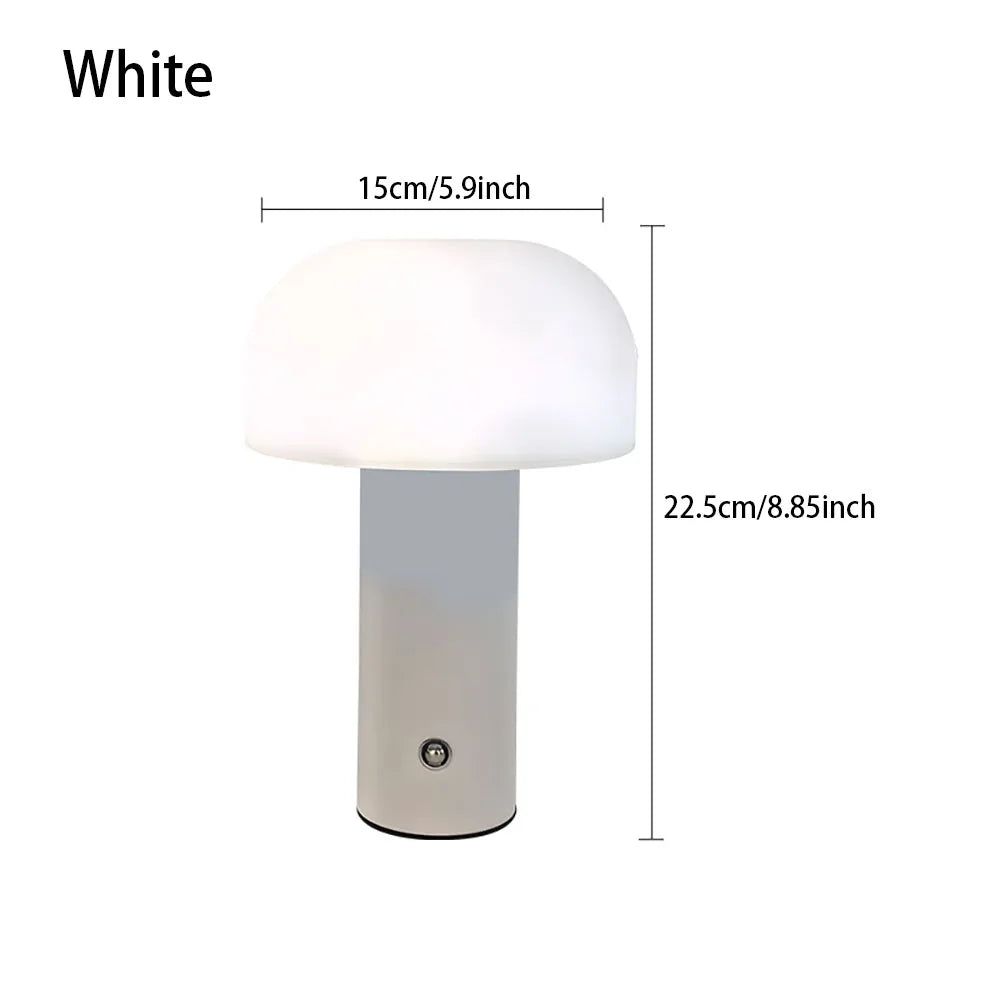 Lampe champignon LED 3 couleurs – lampe d'ambiance rechargeable