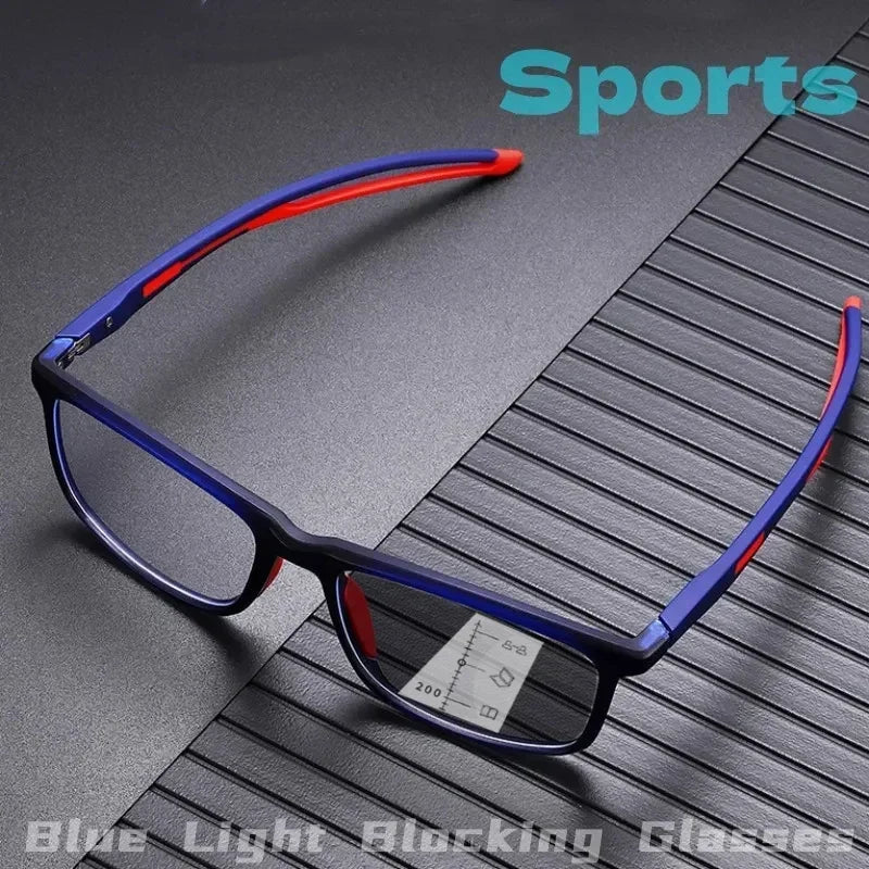 Lunettes de lecture multifocales anti-lumière bleue