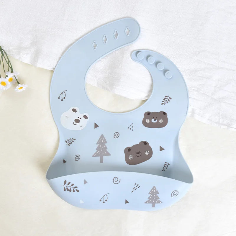 Set repas bébé en silicone – à ventouse