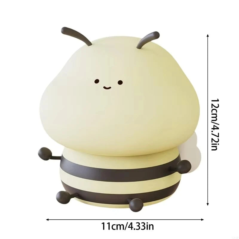 Veilleuse bébé en silicone – lumière douce tactile