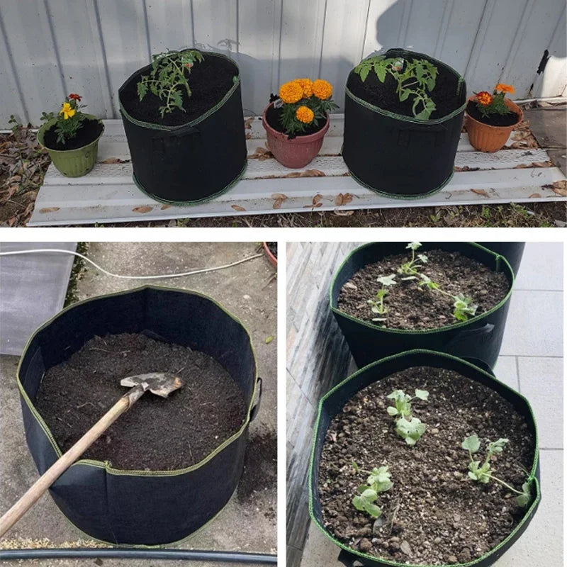 Sacs de culture en feutre – potager