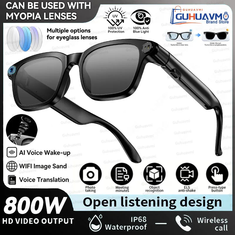 Lunettes connectées AI – caméra HD