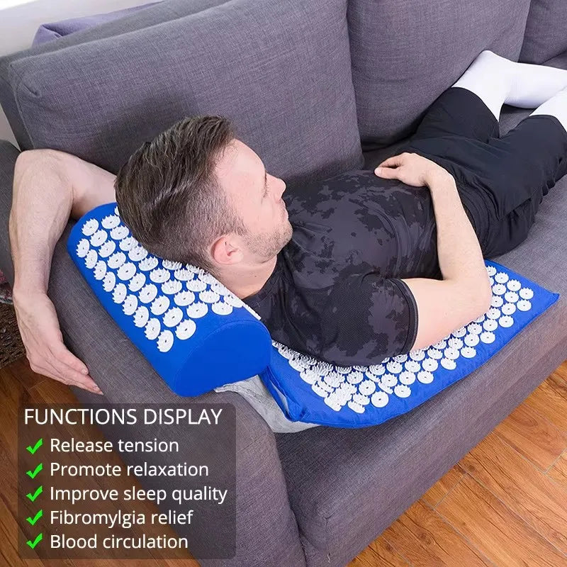 Tapis d'acupression + coussin – rituel détente