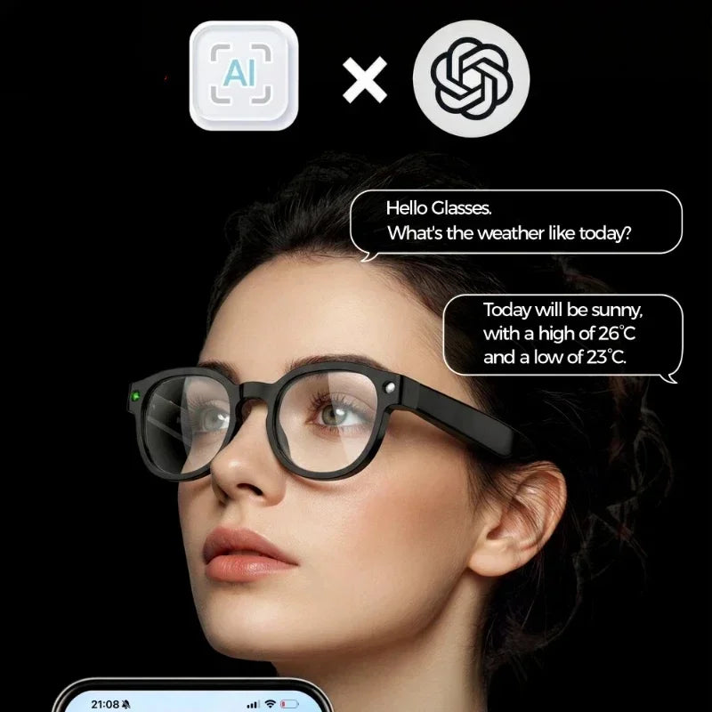 Lunettes connectées AI – caméra HD