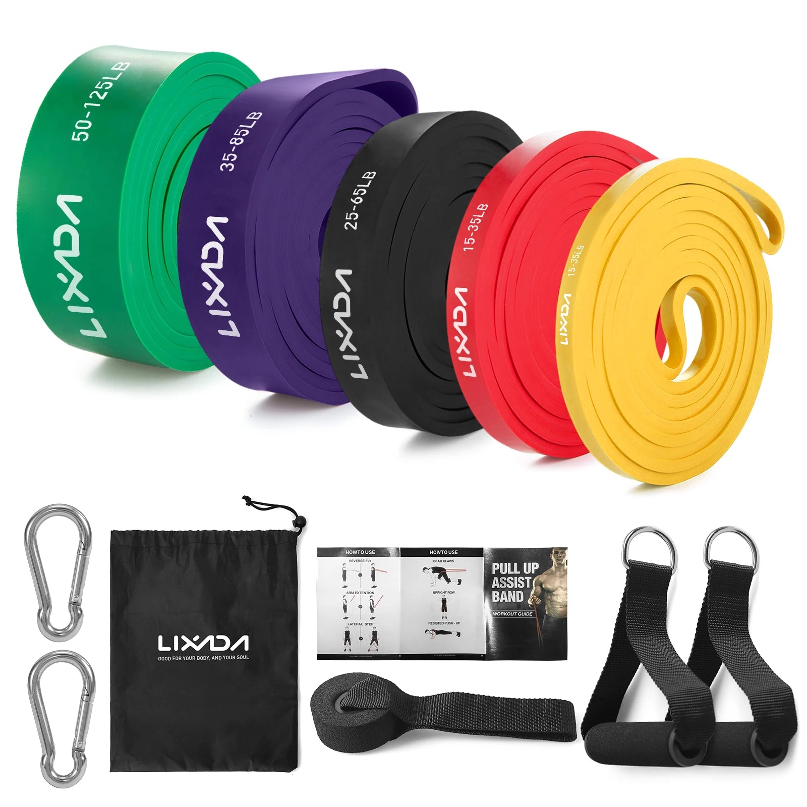 Bandes de résistance élastiques – set fitness
