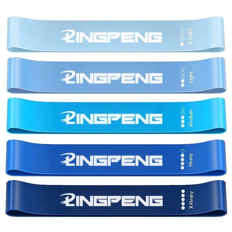Bandes de résistance élastiques – set fitness – lot de 5