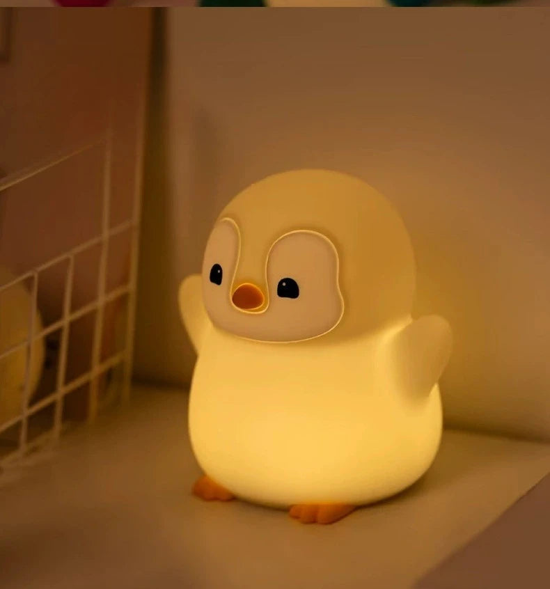 Veilleuse bébé en silicone – lumière douce tactile