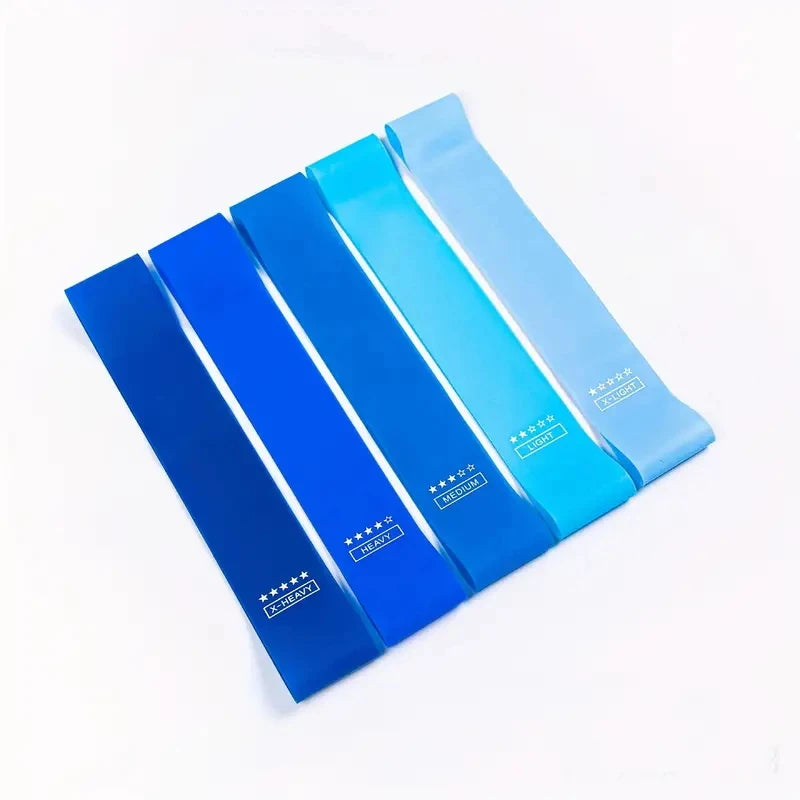 Bandes de résistance élastiques – set fitness – lot de 5