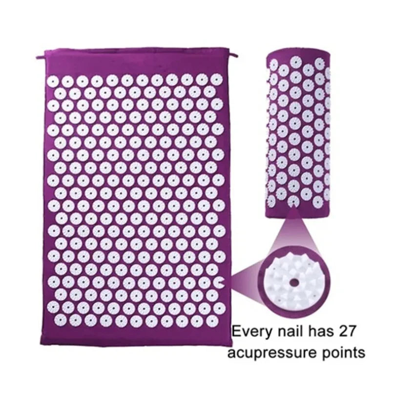 Tapis d'acupression + coussin – rituel détente