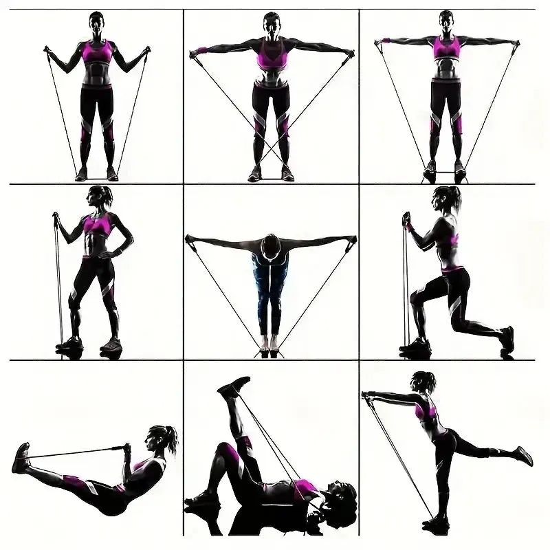 Bandes de résistance élastiques – set fitness – lot de 11