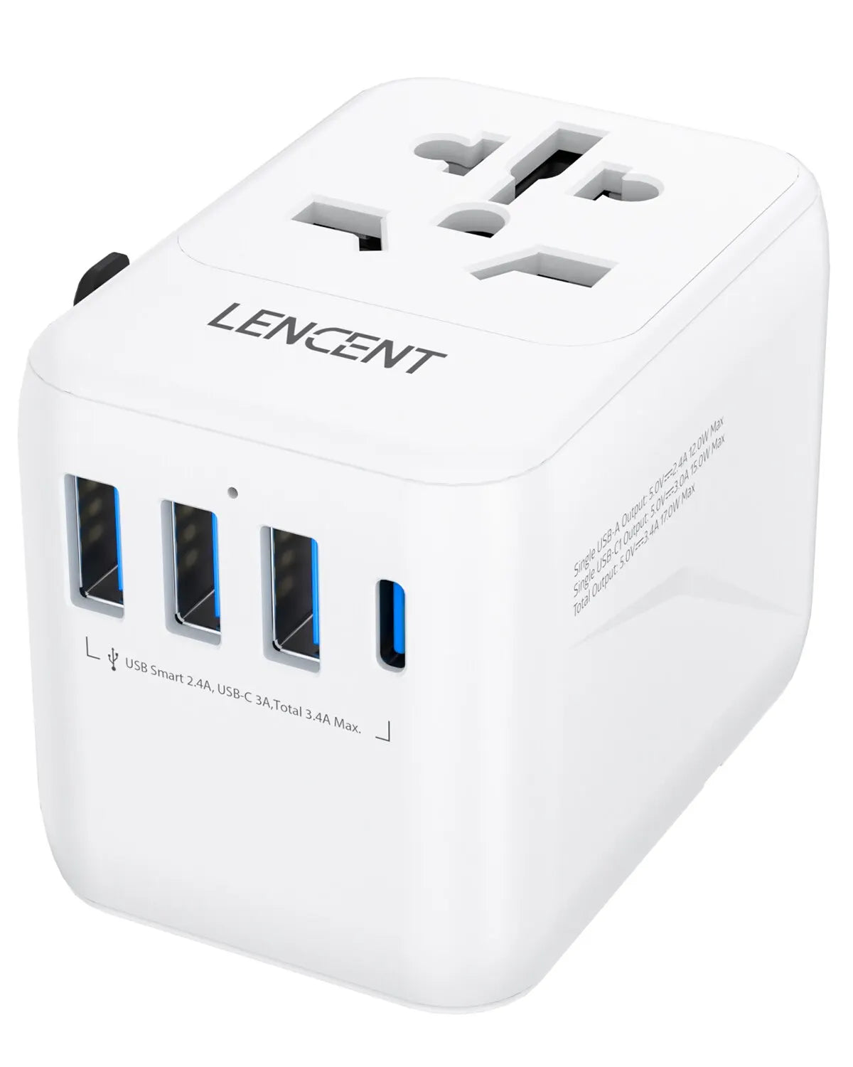Adaptateur de prise universel de voyage – USB-C