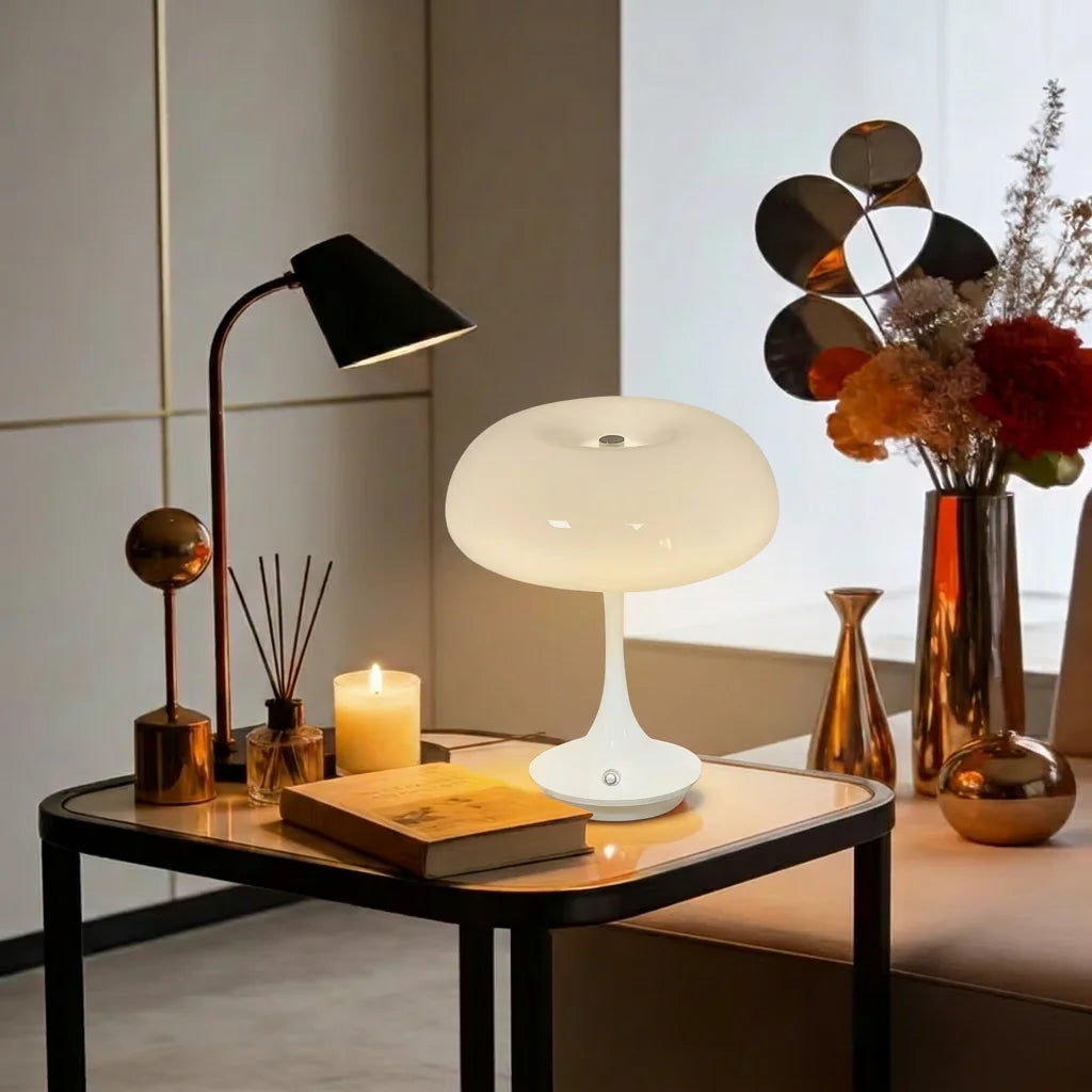 Lampe champignon LED sans fil – lampe de chevet tactile (3 couleurs)