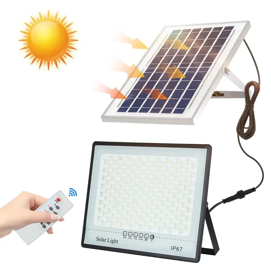 Éclairage solaire de jardin – étanche & sans fil