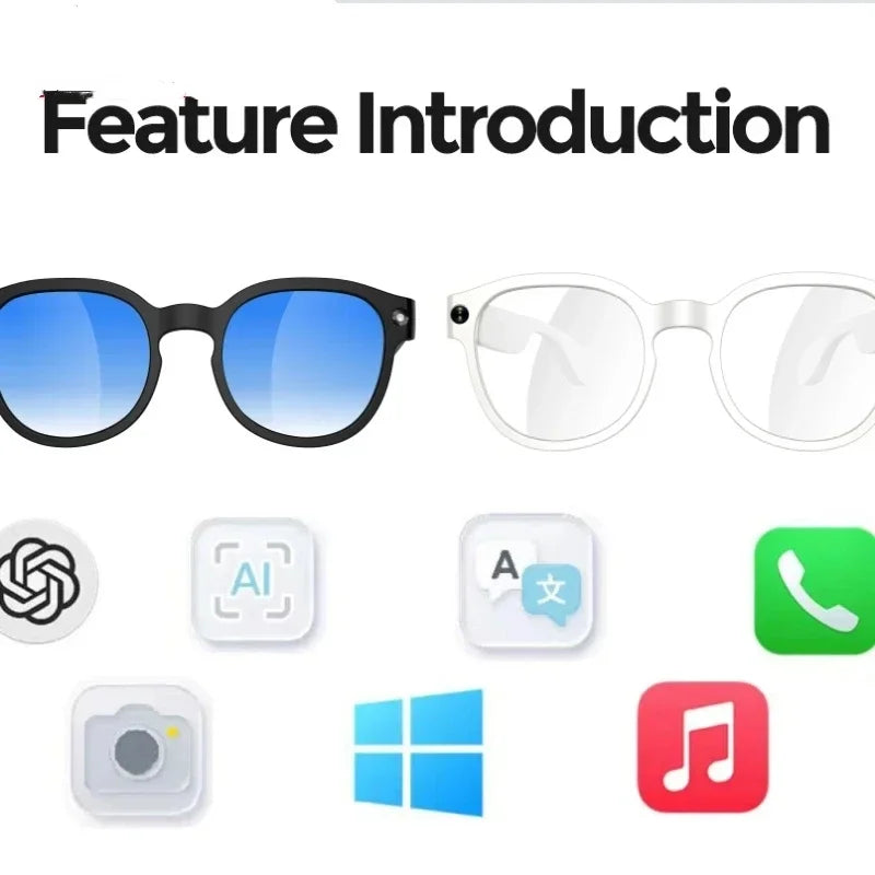 Lunettes connectées AI – caméra HD