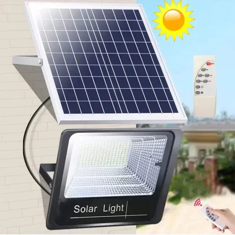 Éclairage solaire de jardin – étanche & sans fil – télécommande