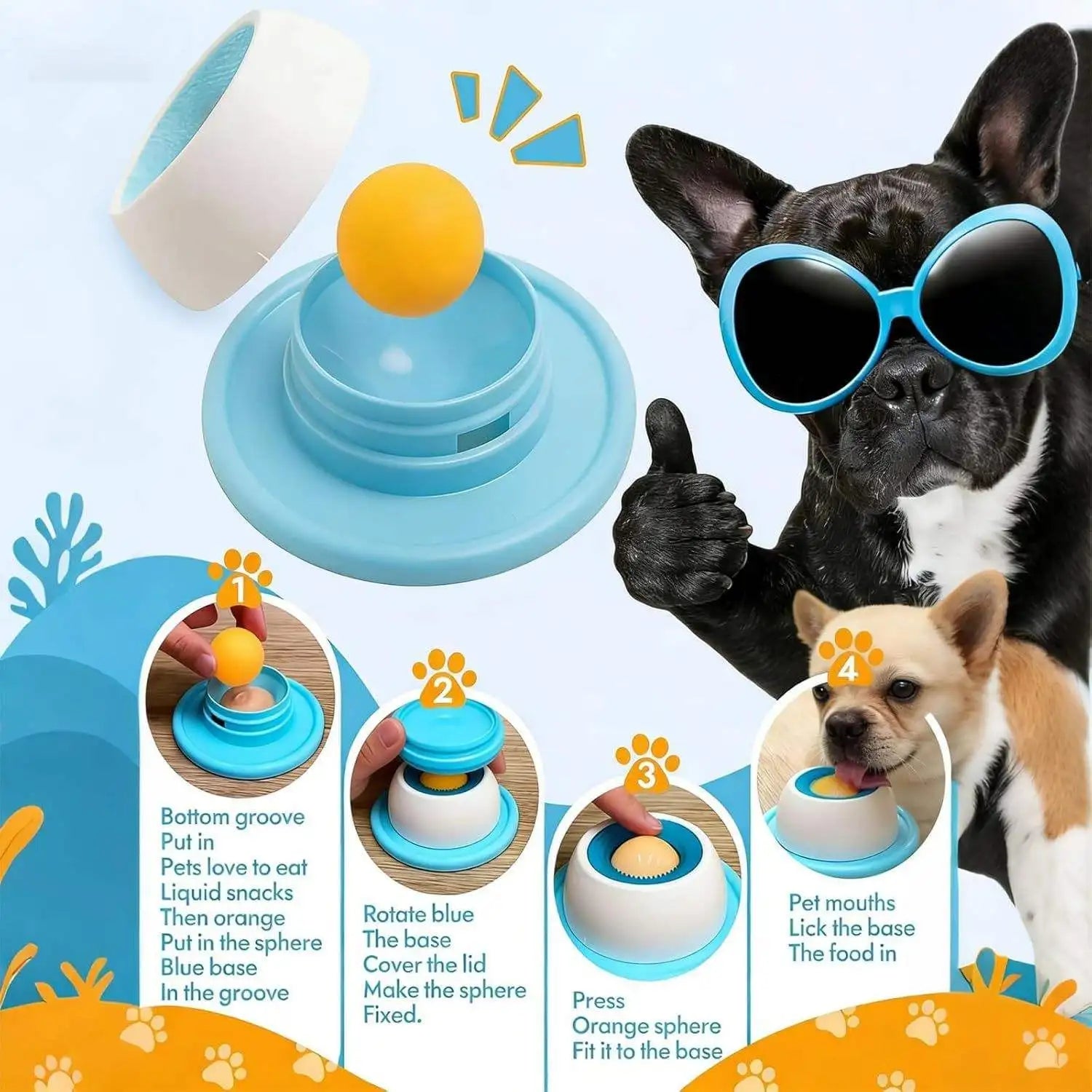 Gamelle anti-glouton pour chien & chat