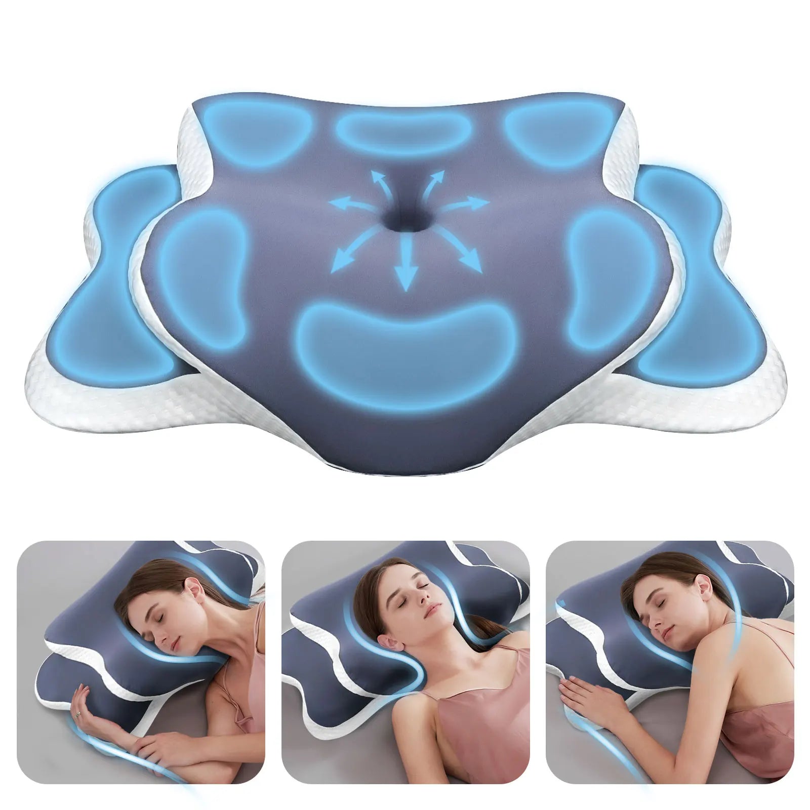 Oreiller ergonomique à mémoire de forme