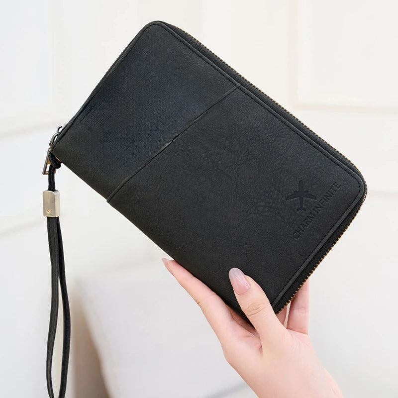 Pochette passeport anti-RFID – tour de cou