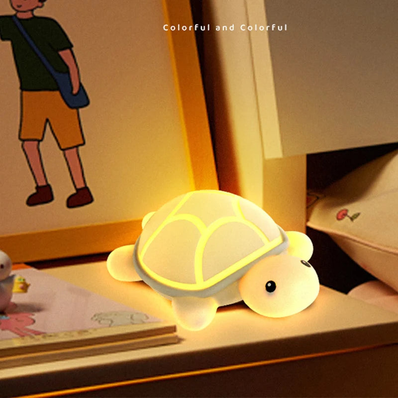 Veilleuse bébé en silicone – lumière douce tactile
