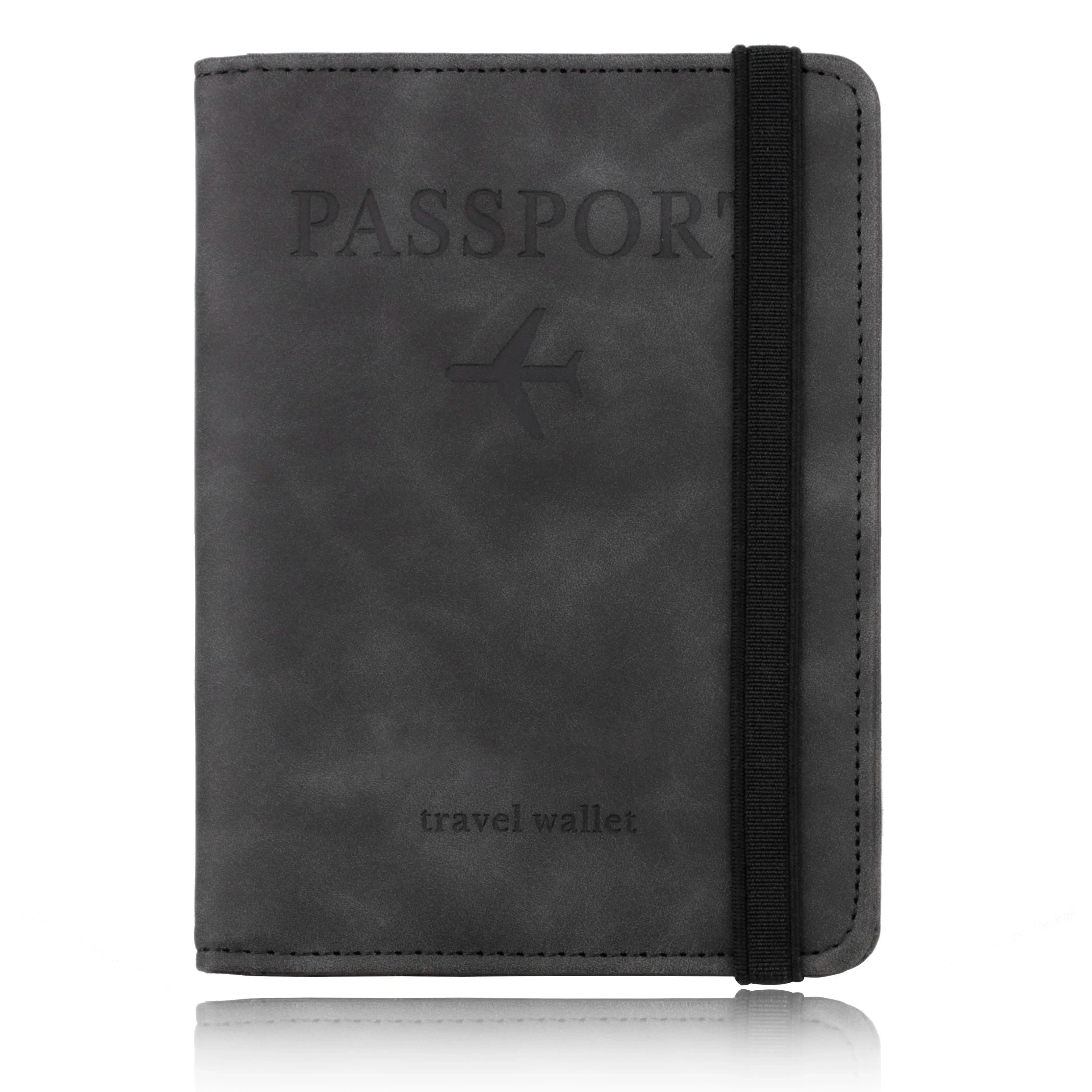 Pochette passeport anti-RFID – tour de cou