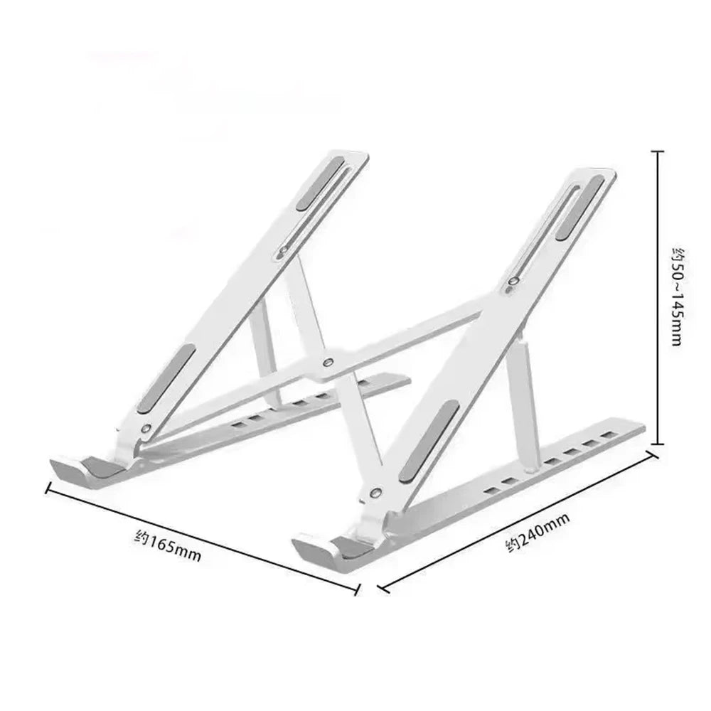 Support PC portable en aluminium pliable