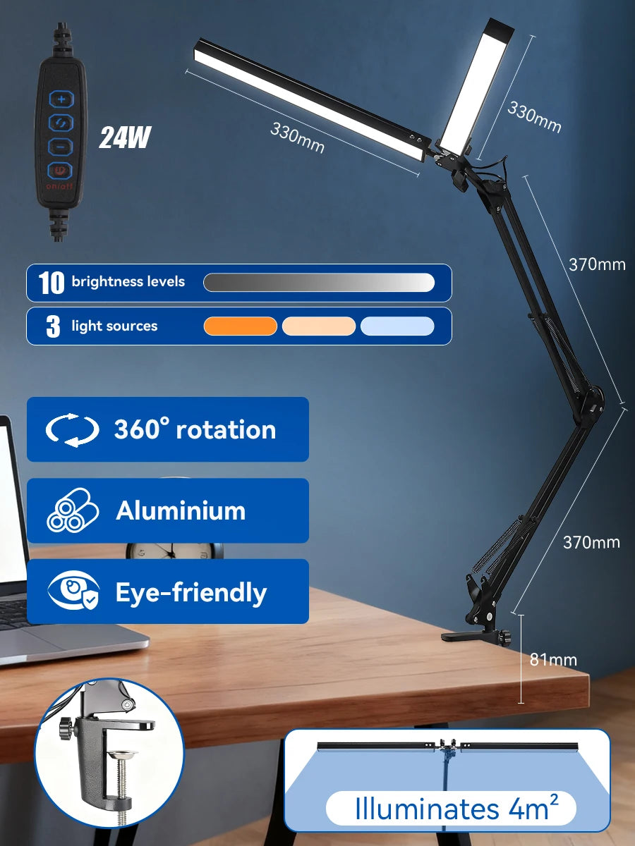 Barre lumineuse d'écran LED – sans reflet
