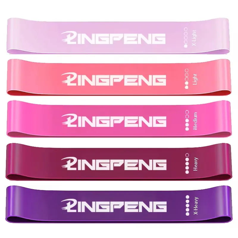 Bandes de résistance élastiques – set fitness – lot de 5