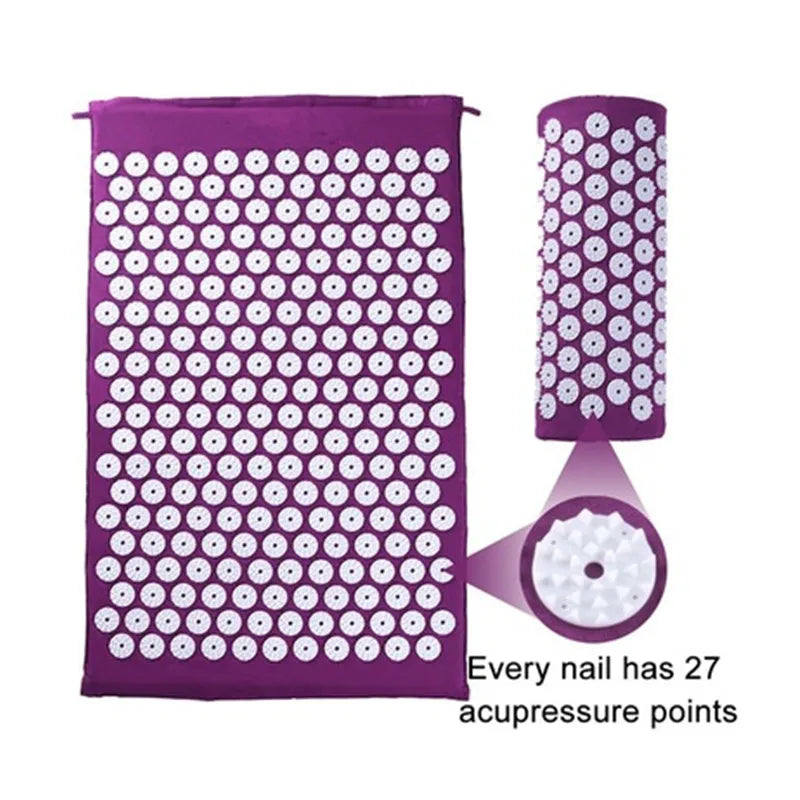 Tapis d'acupression + coussin – rituel détente