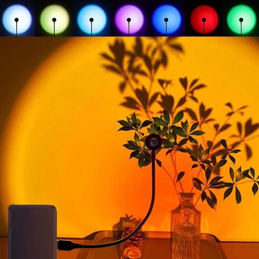 Lampe coucher de soleil – veilleuse d'ambiance USB