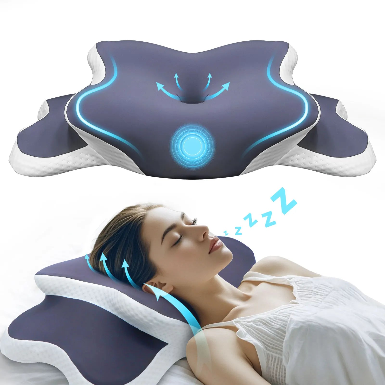Oreiller ergonomique à mémoire de forme